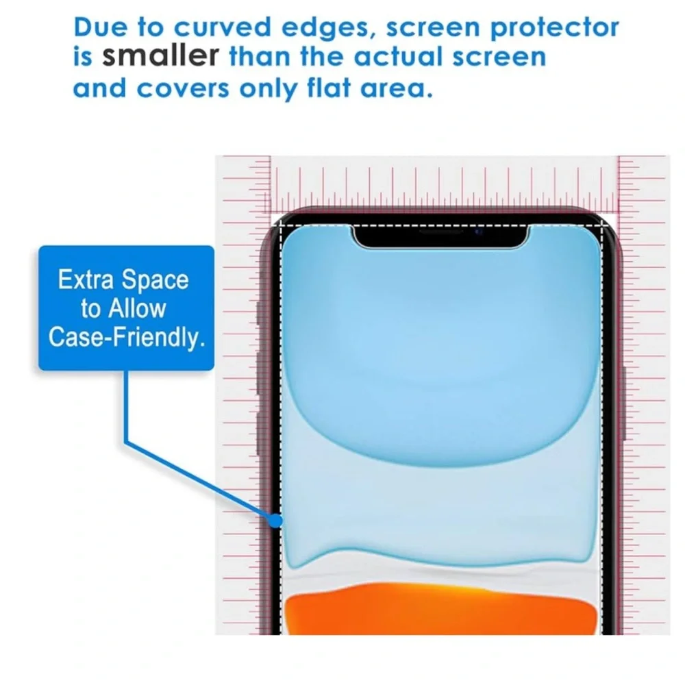 NIB JETech Tempered Glass Screen Protector for iPhone 11/XR, 2-pack